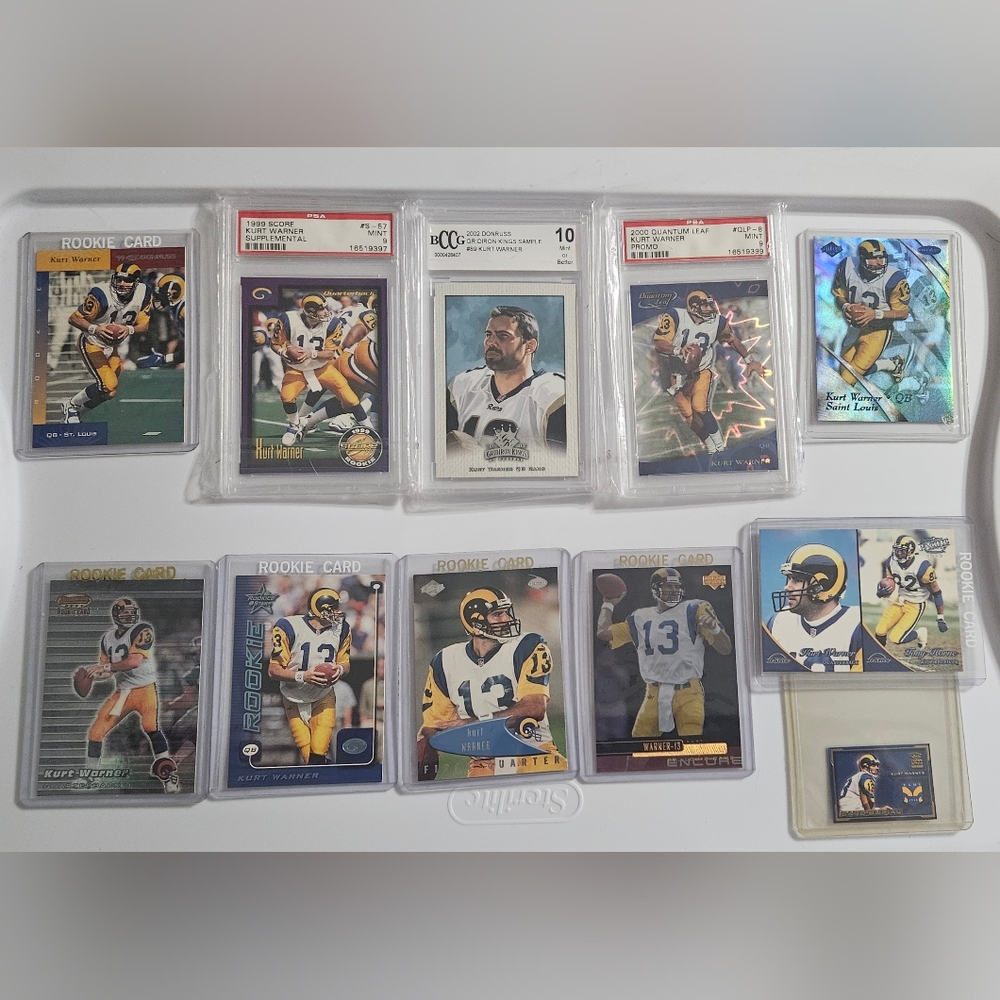 KURT WARNER ROOKIE CARDS BUNDLE